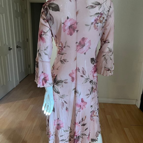 CLAIRE PETTIBONE VINTAGE ROSE ROBE SIZE S SMALL - Picture 4 of 7